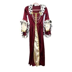 Dress-Up-America Queen Costume Girls Kids Renaissance Princess Costume Medieval
